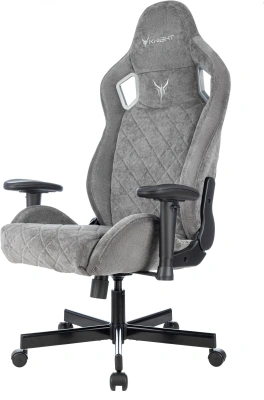 Кресло игровое Knight Outrider LTD серый Light-19 с подголов. крестов. металл