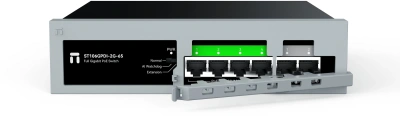 Коммутатор Netis ST106GPDI-2G-65 (L2) 6x1Гбит/с 1xКомбо(1000BASE-T/SFP) 4PoE+ 65W неуправляемый