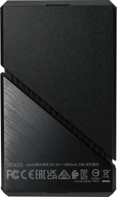 Накопитель SSD A-Data USB-C 4.0 1TB SE920-1TCBK SE920 2.5" черный