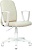 Кресло Бюрократ CH-W327 слоновая кость OR-10 экокожа крестов. пластик пластик белый