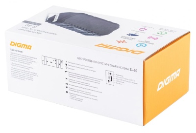 Колонка порт. Digma S-40 черный 10W 1.0 BT 2000mAh (SP4010B)