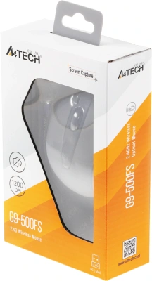 Мышь A4Tech V-Track G9-500FS черный оптическая 1200dpi silent беспров. USB 4but
