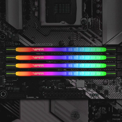 Память DDR4 8GB 3600MHz Patriot PVSR48G360C0 Viper Steel RGB RTL Gaming PC4-28800 CL20 DIMM UDIMM 288-pin 1.35В dual rank с радиатором Ret
