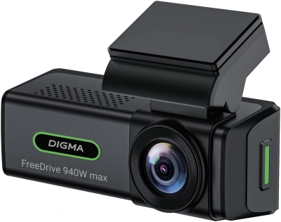 Видеорегистратор Digma FreeDrive 940W max черный 4Mpix 2160x3840 170гр. карта в комплекте:32Gb Allwinner