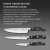 Набор ножей кухон. Victorinox Grand Maitre Chefs 7.7243.3 (7.7243.3) компл.:3предм. черный подар.коробка