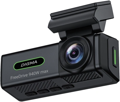 Видеорегистратор Digma FreeDrive 940W max черный 4Mpix 2160x3840 170гр. карта в комплекте:32Gb Allwinner
