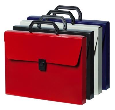 Портфель Бюрократ ДеЛюкс DLPP01BBERRY 1 отдел. A4 пластик 0.7мм черничный