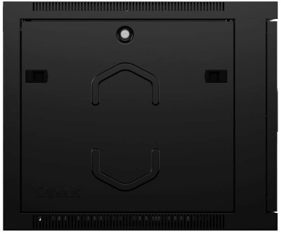 Шкаф коммутационный Cabeus (SH-05F-12U60/45-R-BK) настенный 12U 600x450мм пер.дв.стекл 50кг черный 390мм 25кг 220град. 635мм IP20 сталь