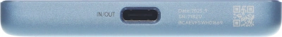 Мобильный аккумулятор Xiaomi Super Slim Magnetic 5000mAh QC3.0/PD3.0 22.5W 3A USB-C беспров.зар. голубой (BHR08POGL)