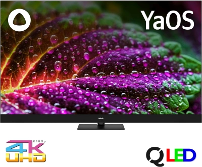 Телевизор QLED BBK 55" 55LED-8259/UTS2C (B) Frameless черный/черный 4K Ultra HD 60Hz DVB-T2 DVB-C DVB-S2 USB WiFi Smart TV