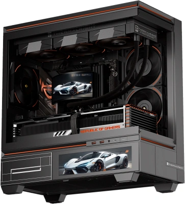 Система водяного охлаждения Thermalright Rainbow Vision 360 Turbo ARGB Soc-AM5/AM4/1200/1700/1851 черный 4-pin 44.7dB Al LCD Ret (R-VISION-TURBO-360-BL-ARGB)