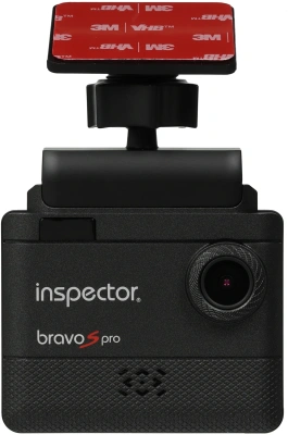 Видеорегистратор с радар-детектором Inspector BRAVO S PRO черный 2Mpix 1080x1920 1080p 140гр. GPS iCatch SPCA6350M