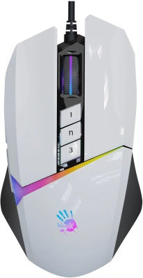 Мышь A4Tech Bloody W60 Max белый оптическая 10000dpi USB 10but (W60 MAX (PANDA WHITE))