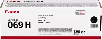 Картридж лазерный Canon 069HBK 5098C002/004 черный бар.в компл. (7600стр.) для Canon MF752Cdw/MF754Cdw, LBP673Cdw