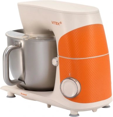 Миксер планетарный Vitek VT-PM0331 1800Вт кремовый/оранжевый