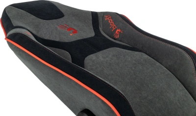 Кресло игровое A4Tech Bloody GC-680 серый/черный искусственная замша с подголов. крестов. металл