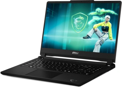 Ноутбук MSI Cyborg 15 C2WE-016XRU Core 7 240H 16Gb SSD1Tb NVIDIA GeForce RTX5050 8Gb 15.6" IPS FHD (1920x1080) FreeDOS grey WiFi BT Cam (9S7-15T121-016)