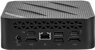 Неттоп Digma Mini Office Cel N4505 (2) 8Gb SSD256Gb UHDG 750 Windows 11 Pro GbitEth WiFi BT 45W черный (RUS) (DPCN-8CXW02)