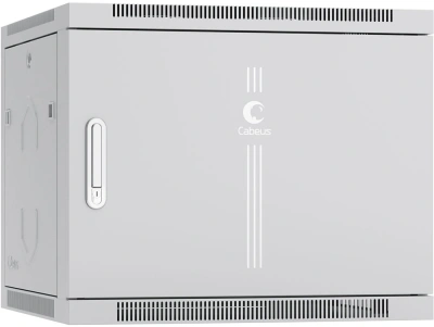 Шкаф коммутационный Cabeus (SH-05F-9U60/60M) настенный 9U 600x600мм пер.дв.металл 60кг серый 540мм 22.5кг 501мм IP20 сталь
