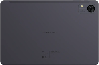 Планшет Digma Pro Zoom T606 (1.6) 8C RAM8Gb ROM128Gb 10.1" IPS 1920x1200 4G Android 14 темно-серый 13Mpix 5Mpix BT WiFi microSD 1Tb 7000mAh 24hr 298hrs