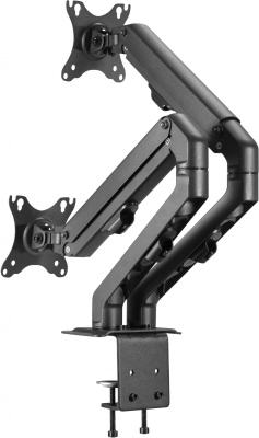 Кронштейн для мониторов Ultramounts UM729 черный 17"-27" макс.7кг крепление к столешнице поворот и наклон