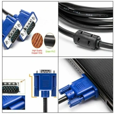 Кабель Premier 5-960B VGA (m) VGA (m) 1.8м (5-960B 1.8) феррит.кольца черный