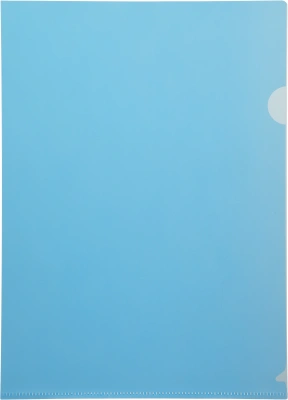 Папка-уголок Бюрократ -EE310/1BLU A4 пластик 0.15мм синий