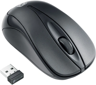 Мышь Оклик 675MW черный оптическая 1200dpi беспров. USB для ноутбука 3but (1025915)