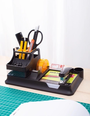 Органайзер настольный Deli E38252A 260x103x150мм черный