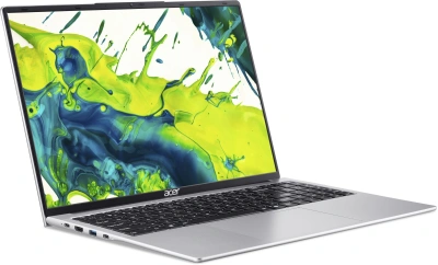 Ноутбук Acer Aspire Lite AL16-54P-763P Core i7 1355U 16Gb SSD512Gb Intel Graphics 16" IPS WUXGA (1920x1200) без ОС silver WiFi BT Cam 5100mAh (NX.DK6CD.004)