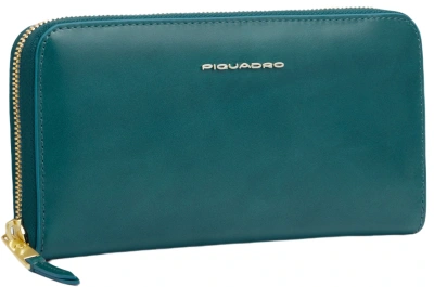 Кошелек женский Piquadro Blue Square PD1515B2R/OT3 бирюзовый натур.кожа