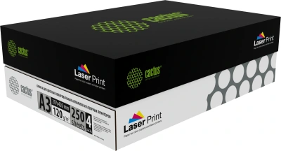 Бумага Cactus CS-LPA3120250 A3 марка A/120г/м2/250л./белый CIE170% для лазерной печати