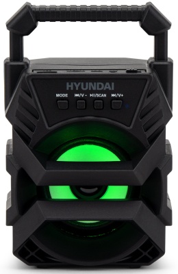 Колонка порт. Hyundai H-PS1000 черный 9W 1.0 BT/USB 10м 500mAh