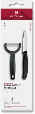 Набор нож/овощеч. Victorinox Swiss Classic 6.7113.22 компл.:2предм. черный европодвес