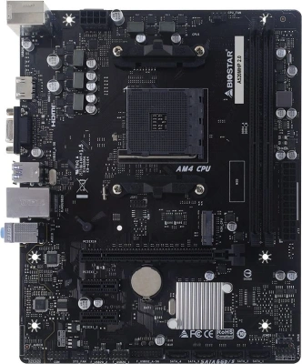 Материнская плата Biostar A520MHP 2.0 Soc-AM4 AMD A520 2xDDR4 mATX AC`97 8ch(7.1) GbLAN RAID+VGA+HDMI