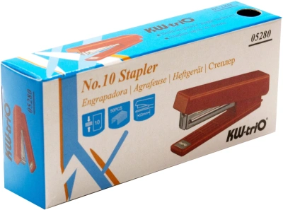 Степлер Kw-Trio 05280 N10 (10листов) встроенный антистеплер ассорти 50скоб закрытый