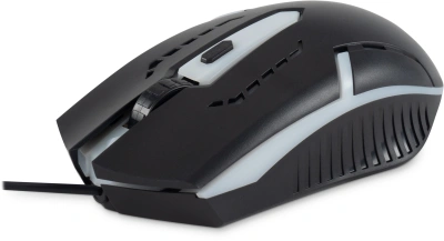 Мышь Оклик 398G черный оптическая 2400dpi USB для ноутбука 4but (1431665)