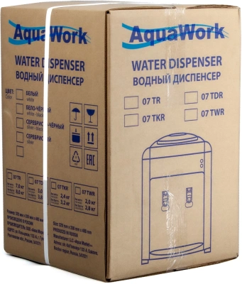 Кулер Aqua Work 0.7-TDR настольный электронный серебристый
