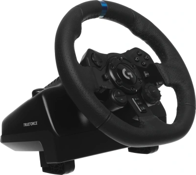 Руль Logitech G923 10кноп. (с педалями) черный