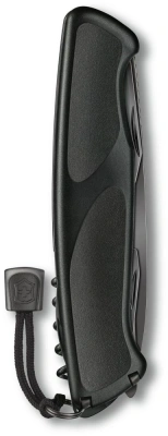 Нож перочинный Victorinox RangerGrip Onyx (0.9563.C31P) 130мм 12функц. черный подар.коробка в комплекте: шнурок