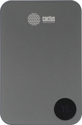 Мобильный аккумулятор Cactus CS-PBFSTA-10000 10000mAh 22.5W 4.5A USB-C беспров.зар. серый