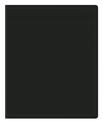 Папка на 2-х кольцах Бюрократ ДеЛюкс DL0740/2BLCK A4 пластик 0.7мм кор.32мм черный