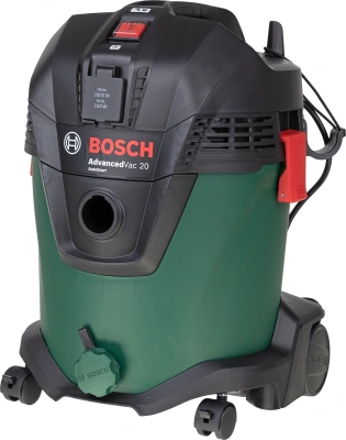 Строительный пылесос Bosch AdvancedVac20 1200Вт (уборка: сухая/влажная/выдув) зеленый