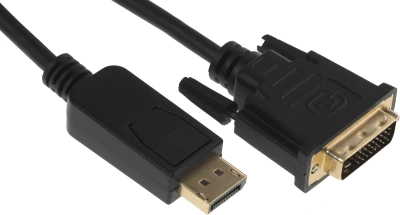 Кабель аудио-видео Buro 1.1v DisplayPort (m)/DVI-D (Dual Link) (m) 3м. позолоч.конт. черный (BHP DPP_DVI-3)