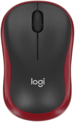 Мышь Logitech M185 черный/красный оптическая 1000dpi беспров. USB для ноутбука 2but (910-002633)