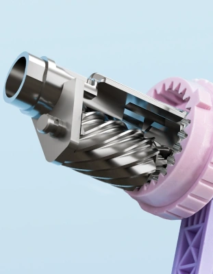 Точилка для карандашей механическая Deli E0641 miYou 1 отверстие пластик ассорти