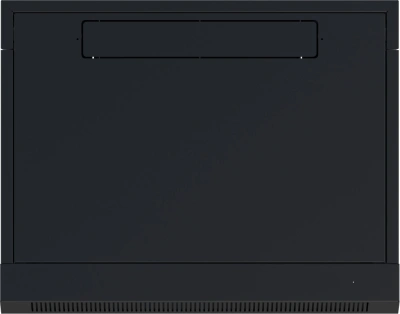 Шкаф коммутационный NTSS (NTSS-W6U6060GS-BL) настенный 6U 570x600мм пер.дв.стекл 60кг черный 500мм 18.8кг 220град. 370мм IP20 сталь