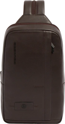 Рюкзак слинг Piquadro Russel CA6764W137/TM темно-коричневый натур.кожа