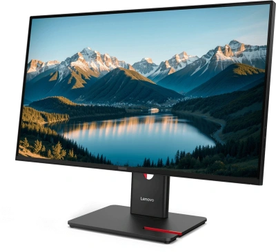 Монитор Lenovo 27" ThinkVision T27Q-40 черный IPS 4ms 16:9 HDMI полуматовая HAS Piv 1500:1 350cd 178гр/178гр 2560x1440 120Hz DP 2K USB 6.5кг