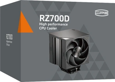 Устройство охлаждения(кулер) PcCooler RZ700D нет подсветки Soc-AM5/AM4/1151/1200/2066/1700 черный 4-pin 15-35.9dB Al+Cu 270W Ret (RZ700D-BKNWYX-GL)